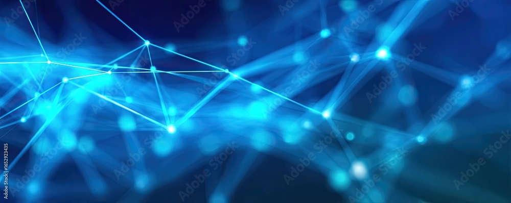 Poster digital network connection abstract blue background graphic visual technology environment artistic v