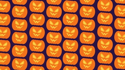 Spooky Halloween pattern background illustration