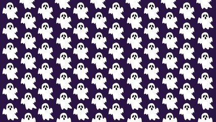 Spooky Halloween pattern background illustration