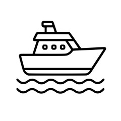 vector illustration of a sailboat floating on water
