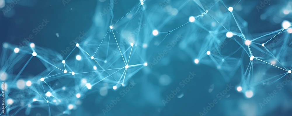 Poster dynamic abstract blue digital network background art scale concept futuristic glow technology visual