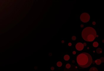 Subtle red circles subtly layered on a black background, creating a minimalist abstract vector design, digital art, layered