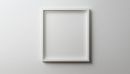 White Template Element Featuring An Empty Frame.