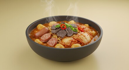 Budae Jjigae Army Stew - Korean Fusion Hot Pot