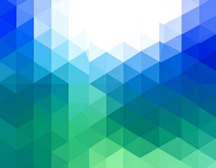Abstract background of blue and green geometric shapes