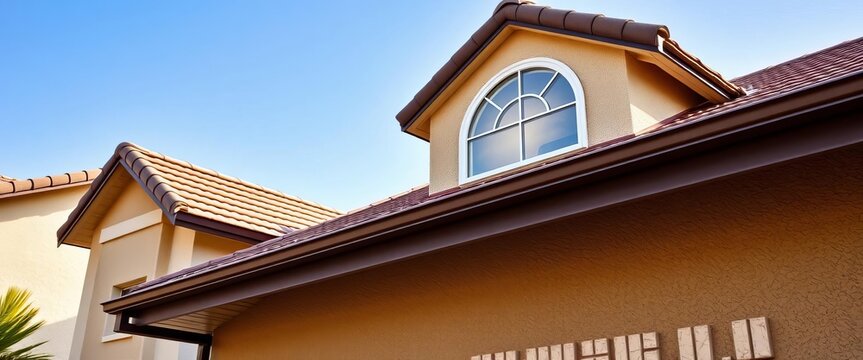 Attic gable-end vent window, Menifee CA home, sunlight,  vent,   gable roof