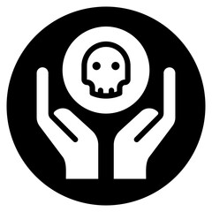 hands glyph icon
