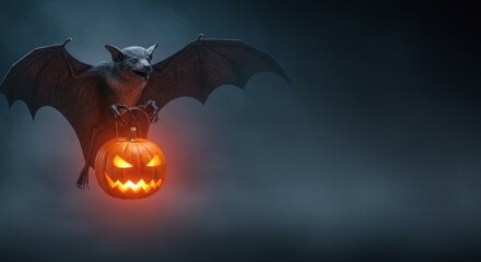Creepy forest bat