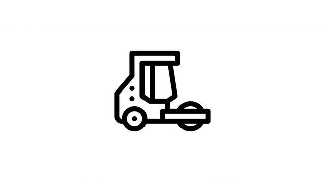 backhoe loader animated icon