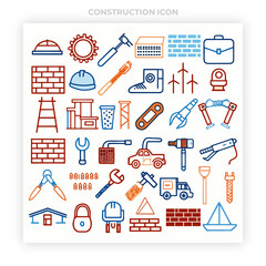 Construction Icons Set with Building Tools Building Construction, Construction Crane, Construction Tools, Construction Industry, Construction Project,
