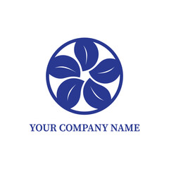 Abstract Leaf Circle Logo Design for Eco, Nature, and Organic Business Branding