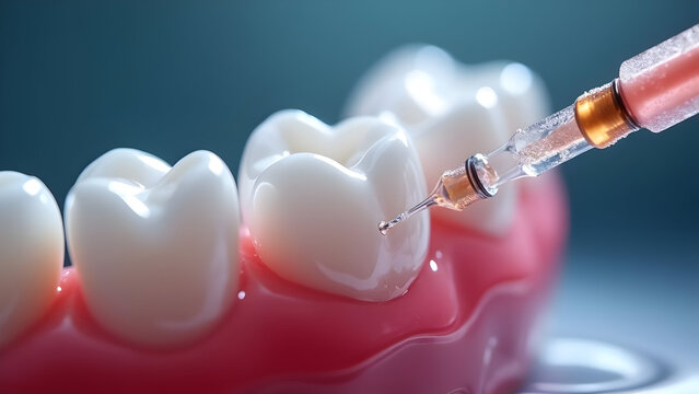Hyaluronic Acid Gel Accelerating Healing After Plaque Removal