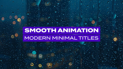 Smooth Animation Modern Minimal Titles Vol.08