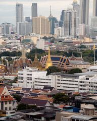 aerial view of the city of Bangkok
