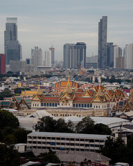 aerial view of the city of Bangkok