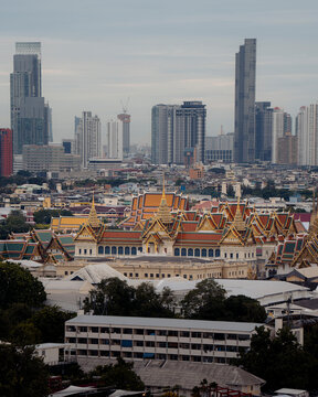 aerial view of the city of Bangkok
