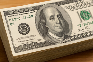  Realistic Close-Up of US Dollar Bills – AI Generated