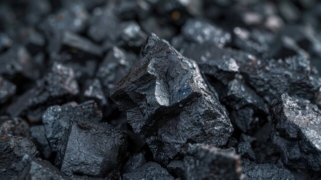 Highly detailed view of carbon black aggregate structure. Coarse particle texture shows scientific detail, resembling electron microscope visualization with inherent surface noise.