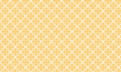 Cheerful Yellow Floral Leaf Seamless Pattern