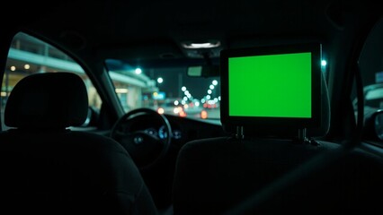 A green screen in car background creative layers cartoonish emotion gesture motion elements composition depth scene illustration frame backgrounds design colorful movement expression