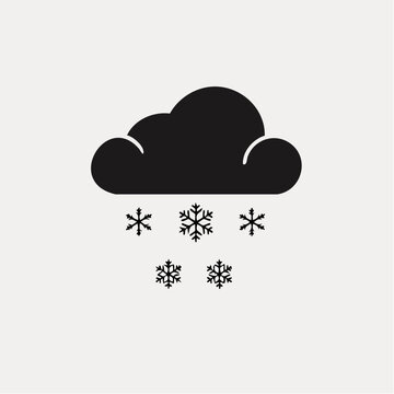 Symbole simple de chute de neige