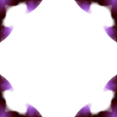 Frame violet color of cutout abstract header design