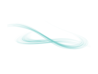 Dynamic vector light streak with a soft, ethereal turquoise glow effect. A modern and clean light effect for abstract and futuristic designs.

