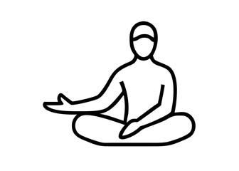 silhouette of yoga woman