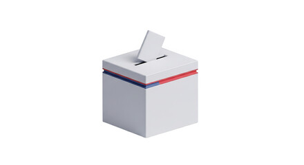 Fototapeta premium 3d Render Ballot Box Voting Election