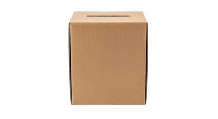 Cardboard Ballot Box Donation Box Isolated