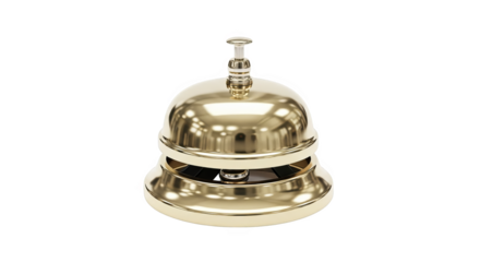 Gold Service Bell Reception Desk Icon