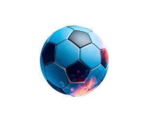 Fototapeta premium Futuristic Soccer Ball with Glowing Effects
