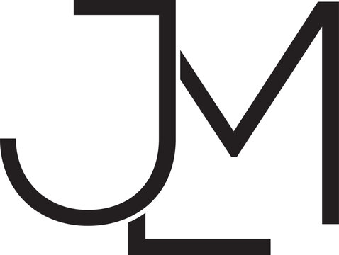 JLM letter modern logo design