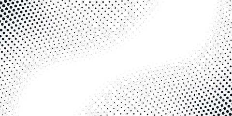 Light gradient halftone dots grunge wide background shape dots Monochrome dotted texture modern seamless modern arts