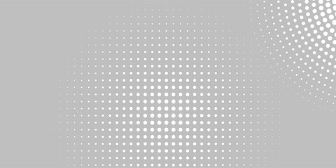 Dot white gray wave light technology texture background. Abstract big data digital halftone modern grunge arts