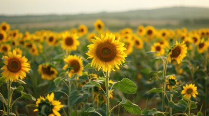 Sunflowers in Summer: Bright Blooms Under the Sun