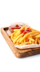 Crispy French Fries with Ketchup
