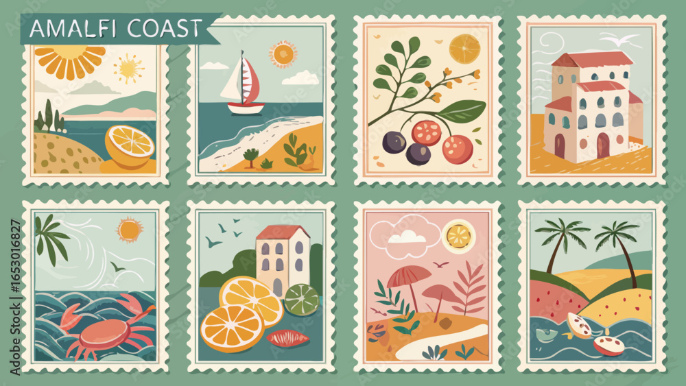 Poster twelve colorful flat design elements collection perfect for modern infographics website design or pr