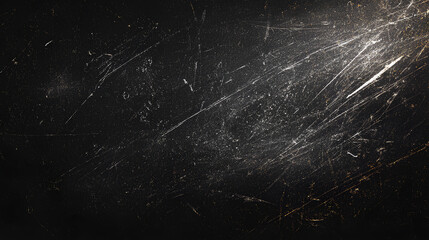 grunge overlay effect with scratch and dust on black background, retro noisy grain dust texture for film or photo overlay effect on black background, old photo overlay texture
