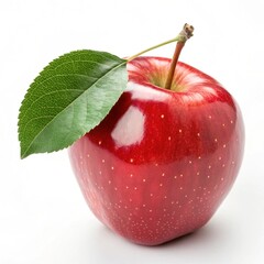 Fresh red apple isolated on white