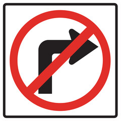 no right turn