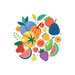 hand-drawn-colorful-doodle-fruits-and-berries