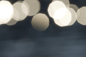 abstract background, blurred rings dark blue background, bokeh, beige rings, dark background,...