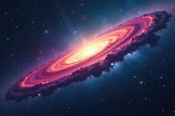 Vast, swirling nebulae meet at a cosmic boundary, depicting the edge of a known universe A celestial border of unimaginable scale and beauty , outer space, exploration