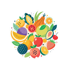 hand-drawn-colorful-doodle-fruits-and-berries