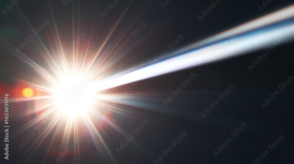Poster cosmic burst: a radiant burst of light illuminates the frame, its bright glow drawing the eye toward