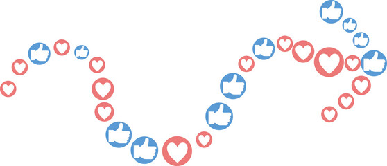 インフルエンサーのグラフィック素材イラスト