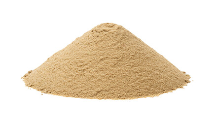 sand pile of construction isolated on white background 