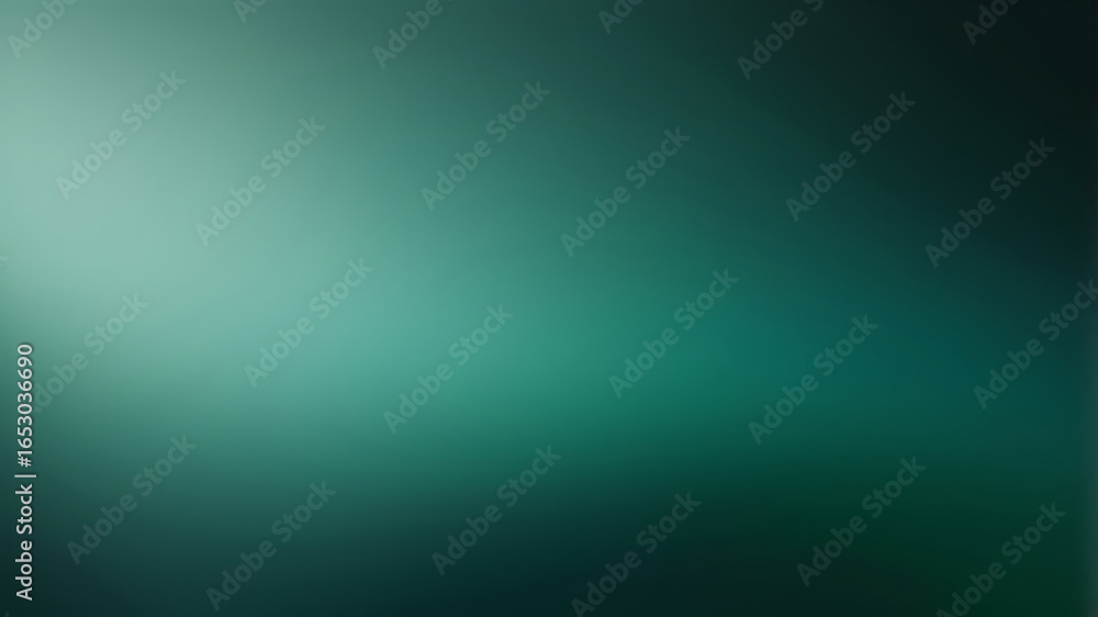Poster abstract dark green gradient background with soft light for a modern design concept.