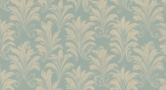 Vintage Damask Wallpaper Pattern